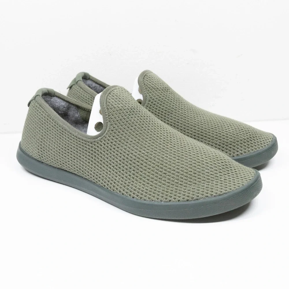 ALLBIRDS Tree Lounger Eucalyptus Fiber Slip On Sneakers Olive Green Mens Sz 9